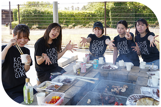 KOBE DECO GIRLS 集合!BBQ大会開催