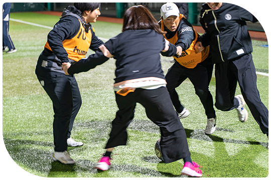 女性のためのサッカー教室に参加しました