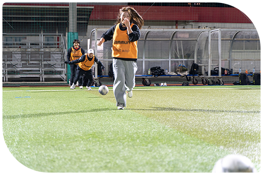 女性のためのサッカー教室に参加しました