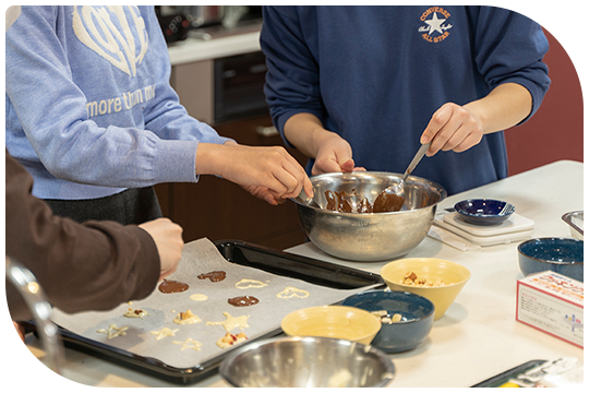 バレンタインスイーツの料理教室開催