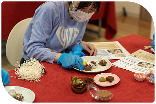 バレンタインスイーツの料理教室開催